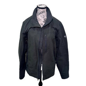 KUHL Burr Jacket Men’s Small Charcoal Canvas Softshell Cotton Blend Gorpcore
